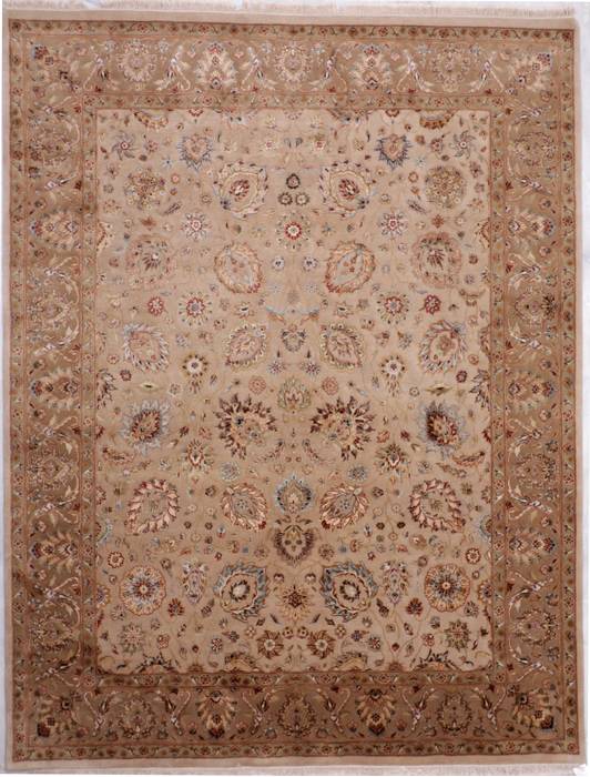 Jaipur Beige Hand Knotted 81 X 105 Area Rug 905-112359 Image 0