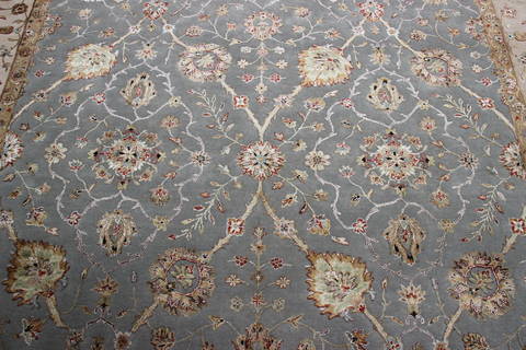 Jaipur Blue Hand Knotted 82 X 104 Area Rug 905-112363 Image 3