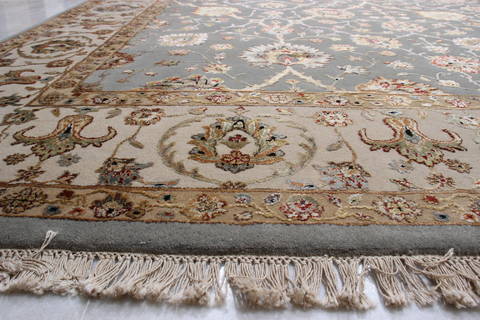 Jaipur Blue Hand Knotted 82 X 104 Area Rug 905-112363 Image 8