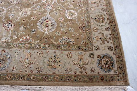 Jaipur Yellow Hand Knotted 82 X 102 Area Rug 905-112364 Image 2