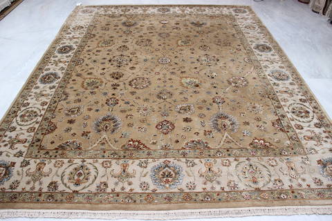 Jaipur Yellow Hand Knotted 82 X 102 Area Rug 905-112364 Image 6