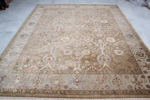 Jaipur Yellow Hand Knotted 82 X 102 Area Rug 905-112364 Image 8