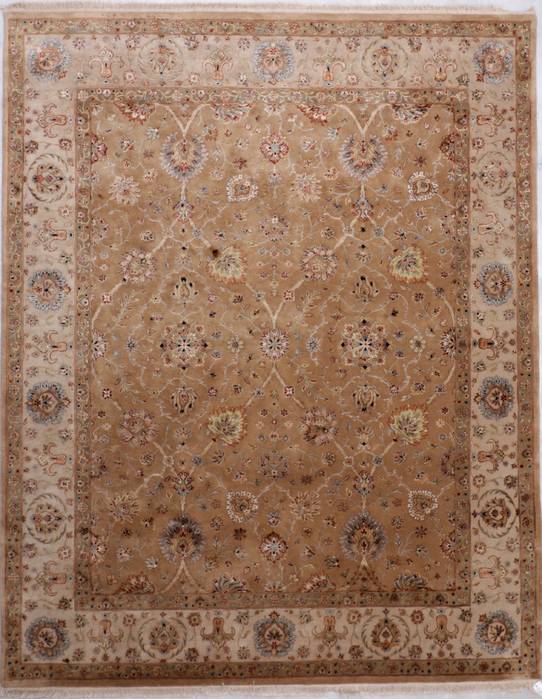 Jaipur Yellow Hand Knotted 82 X 102 Area Rug 905-112364 Image 0