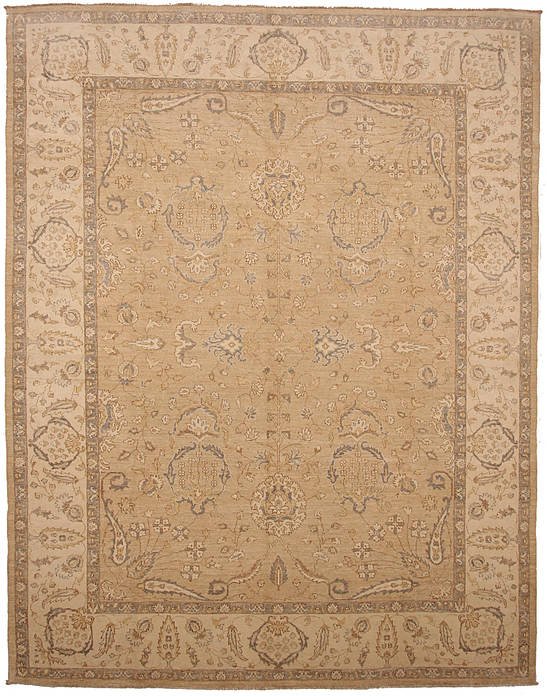 Ziegler Beige Hand Knotted 90 X 116 Area Rug 254-112365 Image 0