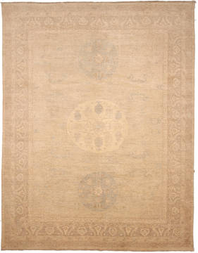 Ziegler Beige Hand Knotted 9'1" X 11'8"  Area Rug 254-112366