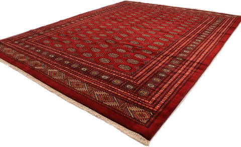 Bokhara Red Hand Knotted 93 X 118 Area Rug 254-112369 Image 5