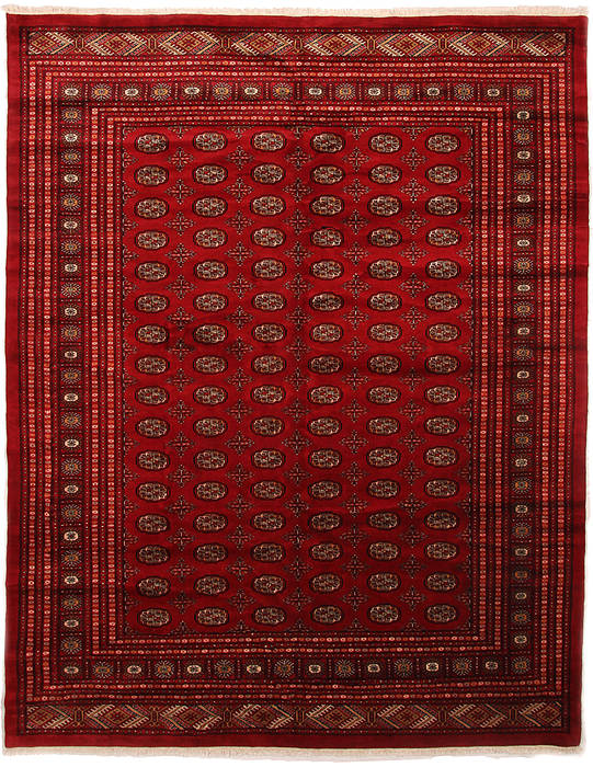 Bokhara Red Hand Knotted 93 X 118 Area Rug 254-112369 Image 0