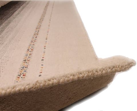 Gabbeh Beige Hand Knotted 90 X 1110 Area Rug 254-112374 Image 2