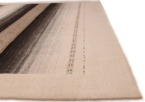 Gabbeh Beige Hand Knotted 90 X 1110 Area Rug 254-112374 Image 3