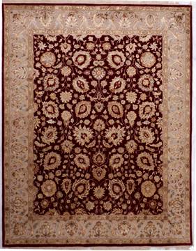 Jaipur Red Hand Knotted 7'11" X 10'2"  Area Rug 905-112375
