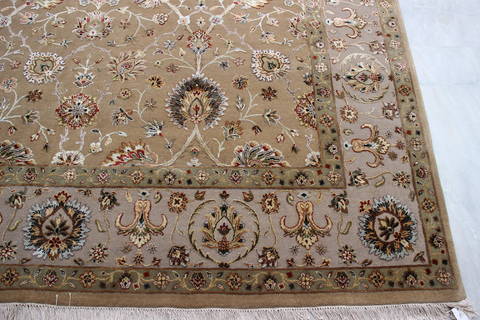 Jaipur Yellow Hand Knotted 80 X 102 Area Rug 905-112376 Image 2