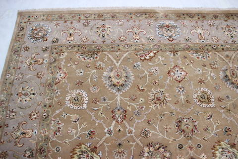 Jaipur Yellow Hand Knotted 80 X 102 Area Rug 905-112376 Image 4