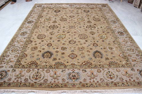 Jaipur Yellow Hand Knotted 80 X 102 Area Rug 905-112376 Image 6