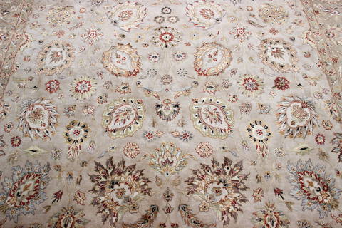 Jaipur Beige Hand Knotted 80 X 103 Area Rug 905-112381 Image 3