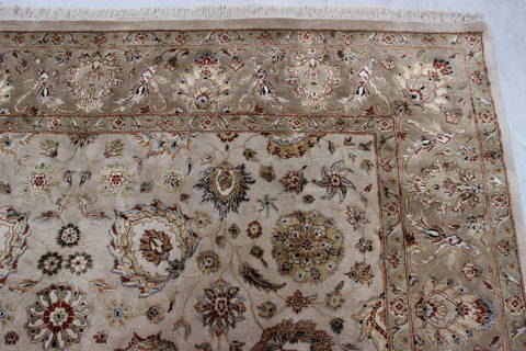 Jaipur Beige Hand Knotted 80 X 103 Area Rug 905-112381 Image 5