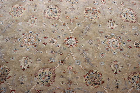 Jaipur Brown Hand Knotted 81 X 101 Area Rug 905-112382 Image 3