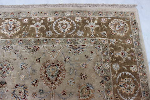 Jaipur Brown Hand Knotted 81 X 101 Area Rug 905-112382 Image 5