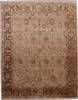Jaipur Brown Hand Knotted 81 X 101  Area Rug 905-112382 Thumb 0