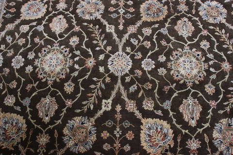 Jaipur Brown Hand Knotted 80 X 102 Area Rug 905-112383 Image 3