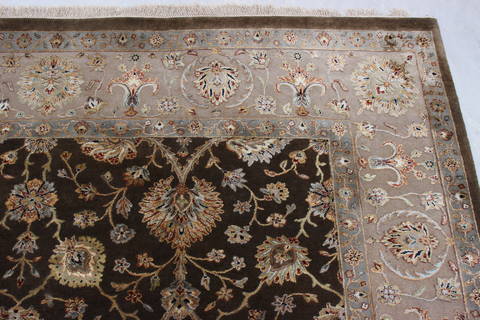 Jaipur Brown Hand Knotted 80 X 102 Area Rug 905-112383 Image 5