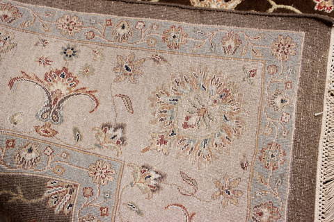 Jaipur Brown Hand Knotted 80 X 102 Area Rug 905-112383 Image 7