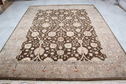 Jaipur Brown Hand Knotted 80 X 102 Area Rug 905-112383 Image 8