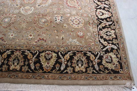 Jaipur Brown Hand Knotted 81 X 102 Area Rug 905-112384 Image 2