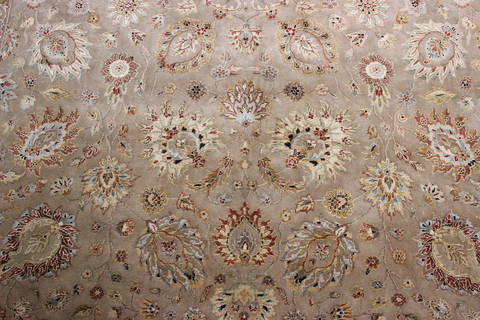 Jaipur Brown Hand Knotted 81 X 102 Area Rug 905-112384 Image 3