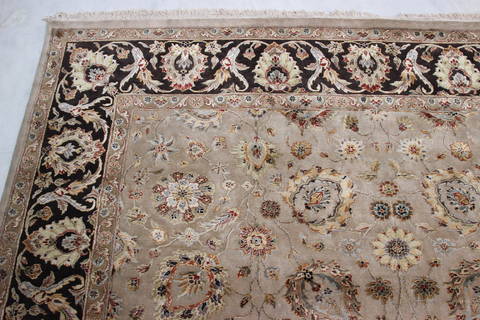 Jaipur Brown Hand Knotted 81 X 102 Area Rug 905-112384 Image 4
