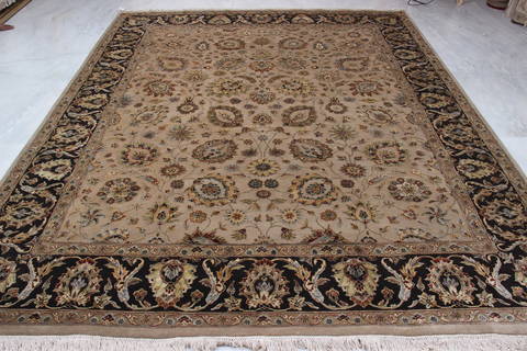 Jaipur Brown Hand Knotted 81 X 102 Area Rug 905-112384 Image 6