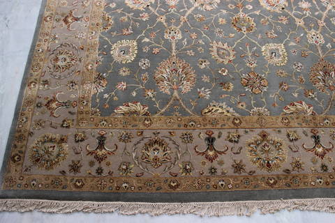 Jaipur Blue Hand Knotted 80 X 103 Area Rug 905-112385 Image 1