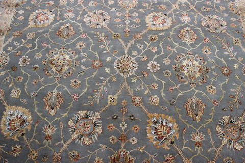 Jaipur Blue Hand Knotted 80 X 103 Area Rug 905-112385 Image 3