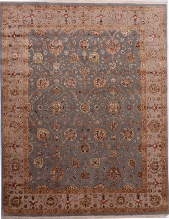 Jaipur Blue Hand Knotted 80 X 103 Area Rug 905-112385 Image 0