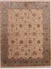 Jaipur Beige Hand Knotted 80 X 102  Area Rug 905-112386 Thumb 0