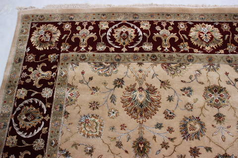 Jaipur Beige Hand Knotted 80 X 102 Area Rug 905-112387 Image 4
