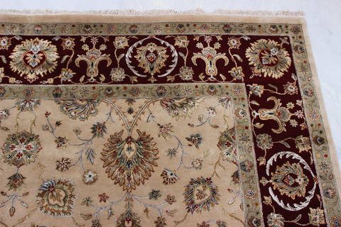 Jaipur Beige Hand Knotted 80 X 102 Area Rug 905-112387 Image 5