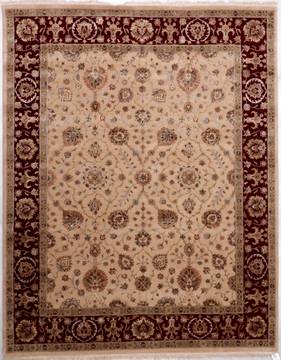 Jaipur Beige Hand Knotted 8'0" X 10'2"  Area Rug 905-112387