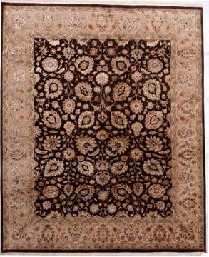 Jaipur Brown Hand Knotted 8'2" X 10'0"  Area Rug 905-112388