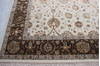Jaipur White Hand Knotted 82 X 103  Area Rug 905-112389 Thumb 1