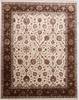 Jaipur White Hand Knotted 82 X 103  Area Rug 905-112389 Thumb 0