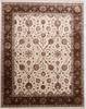 Jaipur White Hand Knotted 82 X 103 Area Rug 905-112389 Thumb 0