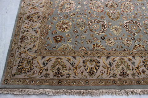 Jaipur Blue Hand Knotted 80 X 101 Area Rug 905-112390 Image 1