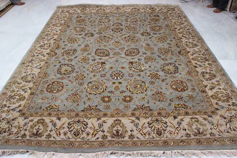 Jaipur Blue Hand Knotted 80 X 101 Area Rug 905-112390 Image 6