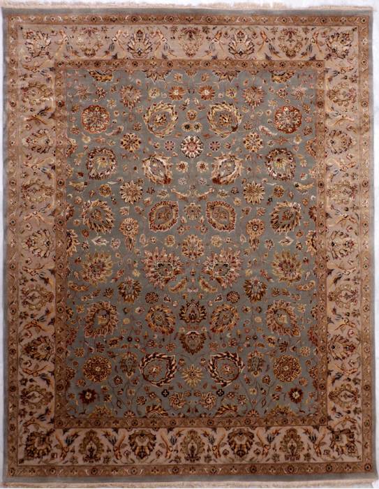Jaipur Blue Hand Knotted 80 X 101 Area Rug 905-112390 Image 0