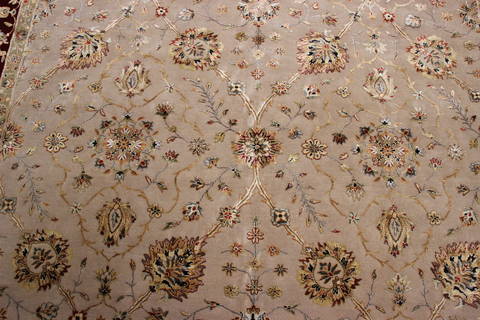 Jaipur Beige Hand Knotted 80 X 102 Area Rug 905-112391 Image 3