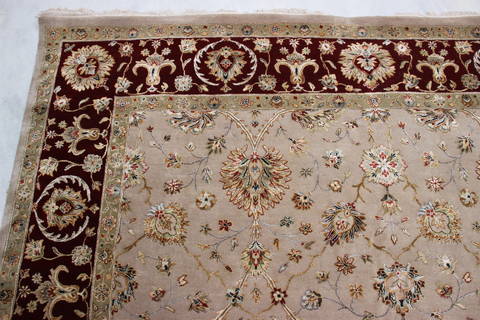 Jaipur Beige Hand Knotted 80 X 102 Area Rug 905-112391 Image 4
