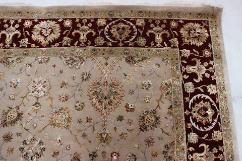 Jaipur Beige Hand Knotted 80 X 102 Area Rug 905-112391 Image 5