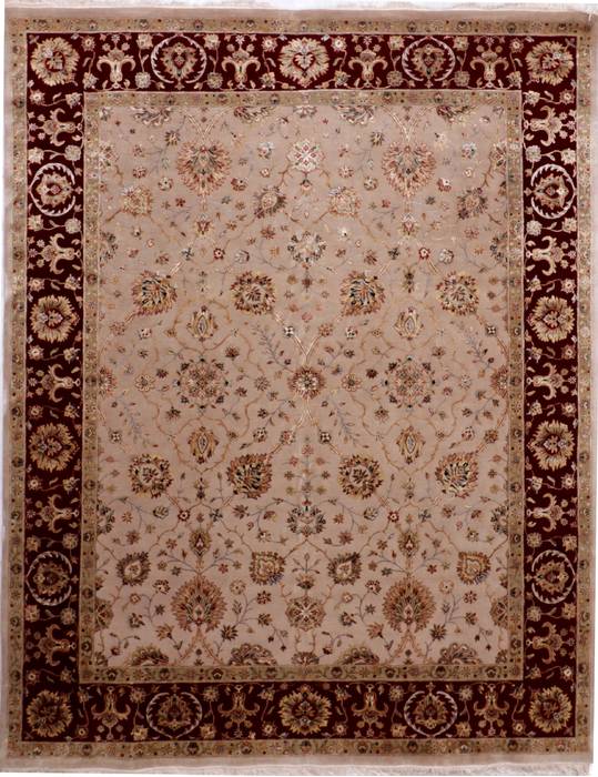 Jaipur Beige Hand Knotted 80 X 102 Area Rug 905-112391 Image 0
