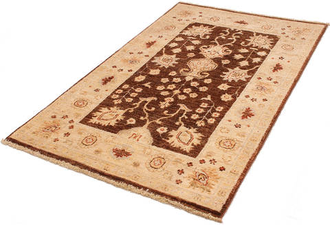 Ziegler Beige Hand Knotted 26 X 41 Area Rug 254-112396 Image 2