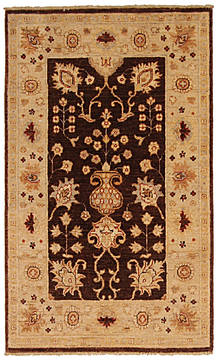 Ziegler Beige Hand Knotted 2'6" X 4'1"  Area Rug 254-112396